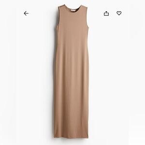 H&M Sleeveless Nude Maxi Dress